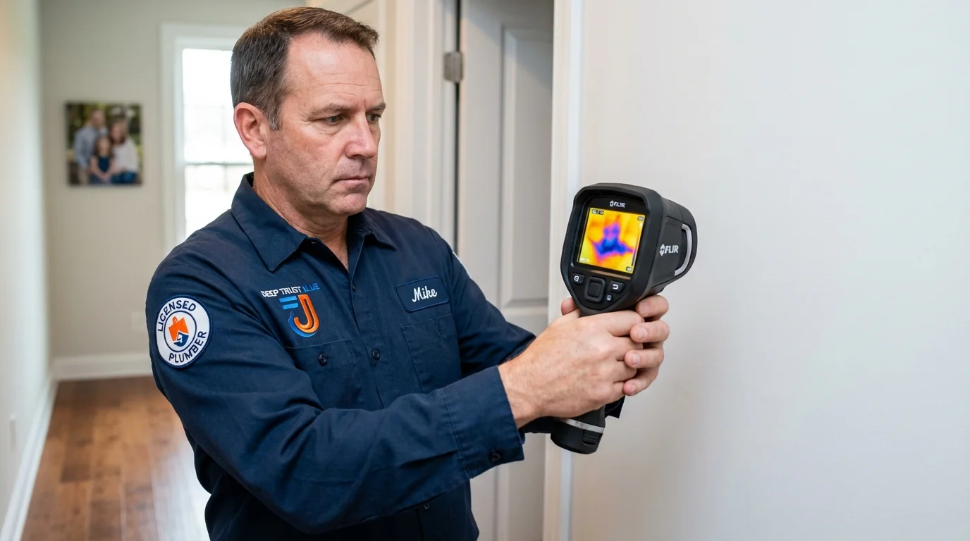 Thermal imaging leak detection by Johns Plumbing LLC in West Terre Haute